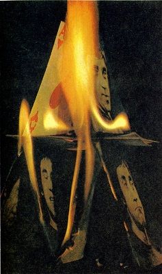 Обложка журнала Молодой коммунист - Сгореть не в пепел превратится!